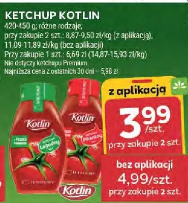 Ketchup Kotlin promocja w Stokrotka
