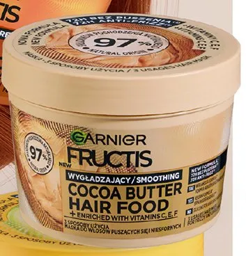 Maska do włosów Garnier Fructis Cocoa Butter Hair Food promocja w Biedronka
