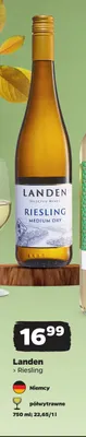 Wino białe Landen Riesling promocja w Netto