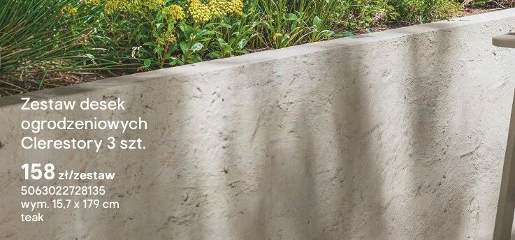 Zestaw desek ogrodzeniowych Clerestory teak promocja w Castorama