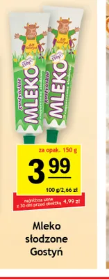 Mleko zagęszczone słodzone karmelowe Gostyń promocja w Gram Market