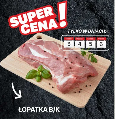 Łopatka wieprzowa bez kości promocja w Chorten