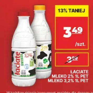 Mleko świeże Łaciate 2% promocja w API Market