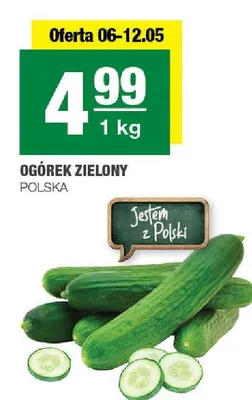 Ogórek zielony polski promocja w SPAR