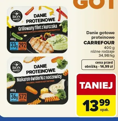 Danie gotowe proteinowe CARREFOUR promocja w Carrefour Market