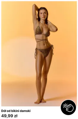 Dół od bikini damski promocja w 4F