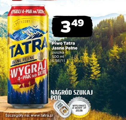 Piwo Jasne Pełne promocja w Netto