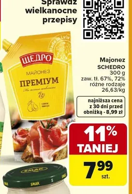 Majonez Premium różne rodzaje promocja w Carrefour