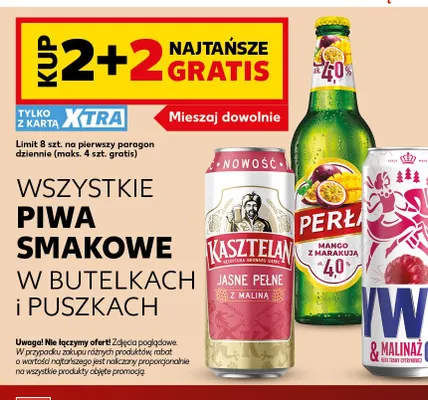 Piwo Kasztelan z maliną promocja w Kaufland