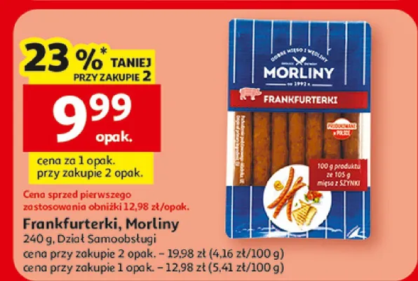Frankfurterki Dział Samoobsługi promocja w Auchan