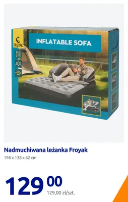 Nadmuchiwana leżanka Froyak promocja w Action