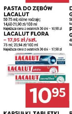 Pasta do zębów Lacalut Flora promocja w Stokrotka