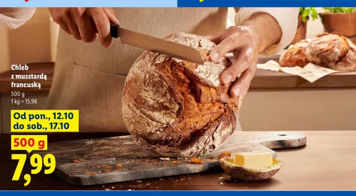 Chleb z musztardą francuską promocja w Lidl