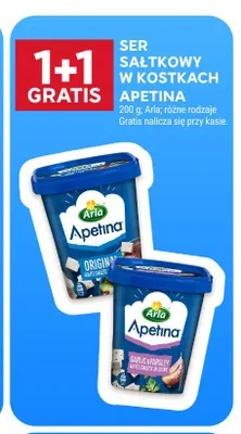Ser sałatkowy w kostkach Apetina Garlic & Parsley promocja w Stokrotka