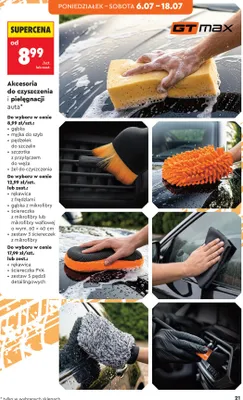 Zestaw 3 ściereczek z mikrofibry GT max promocja w Biedronka