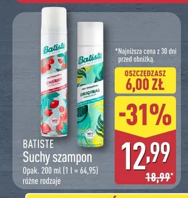 Suchy szampon Batiste Cherry promocja w Aldi
