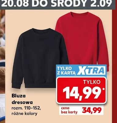 Bluza dresowa dziecięca promocja w Kaufland