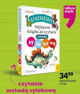 Książka Książkożercy Najlepsza książka do czytania metodą sylabową promocja w Empik