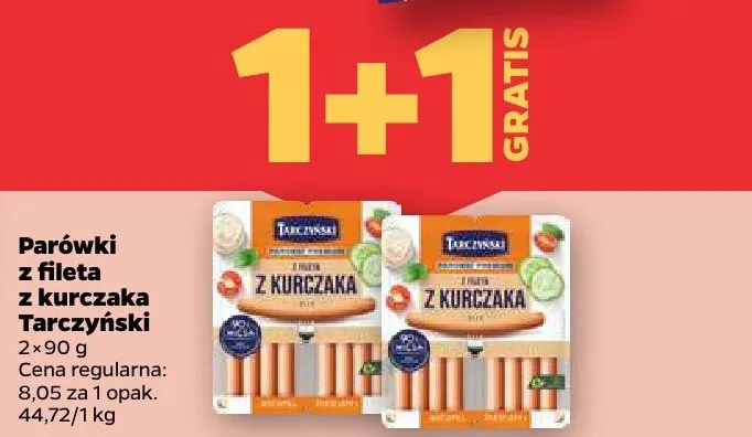 Parówki z fileta z kurczaka promocja w Netto