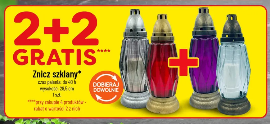 Znicz szklany romby 250g promocja w POLOmarket