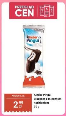 Biszkopt z mlecznym nadzieniem Kinder Pingui promocja w Biedronka