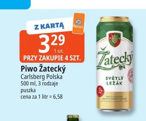 Piwo Žatecký Světlý Ležák promocja w Leclerc