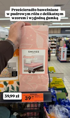 Prześcieradło bawełniane z gumką promocja w Biedronka