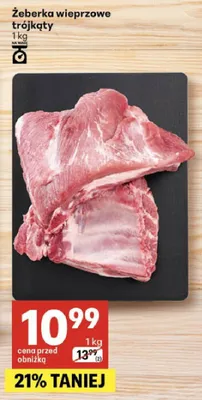 Żeberka wieprzowe trójkąty promocja w Delikatesy Centrum