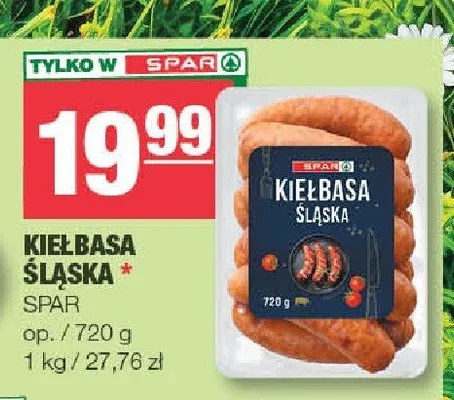 Kiełbasa Śląska SPAR promocja w SPAR
