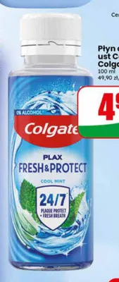 Płyn do płukania ust Colgate Plax Fresh & Protect Cool Mint promocja w Dino