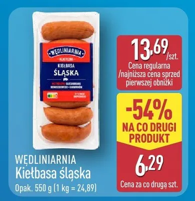 Kiełbasa śląska drobiowa promocja w Aldi
