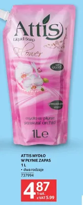 Mydło w płynie zapas Attis Flower 1L promocja w Selgros