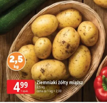 Ziemniaki żółty miąższ promocja w Leclerc