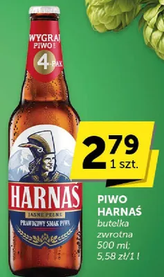 Piwo Harnaś butelka zwrotna promocja w Groszek