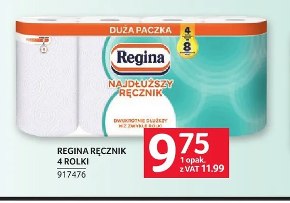 Ręcznik Regina 4-pak promocja w Selgros