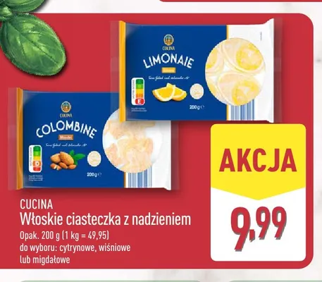 Włoskie ciasteczka z nadzieniem migdałowe Cucina promocja w Aldi