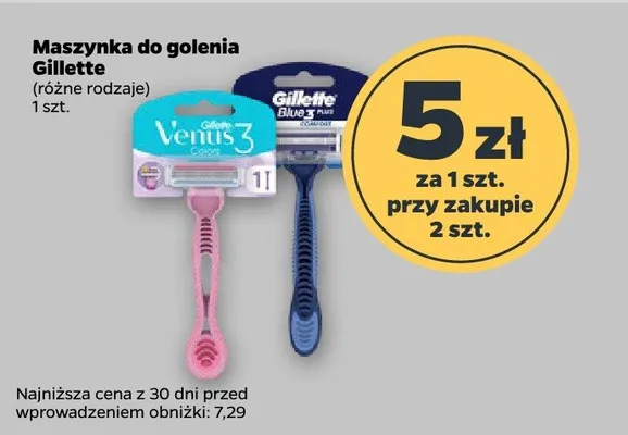 Maszynka do golenia różne rodzaje promocja w Netto