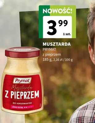 Musztarda Prymat z pieprzem promocja w Intermarche