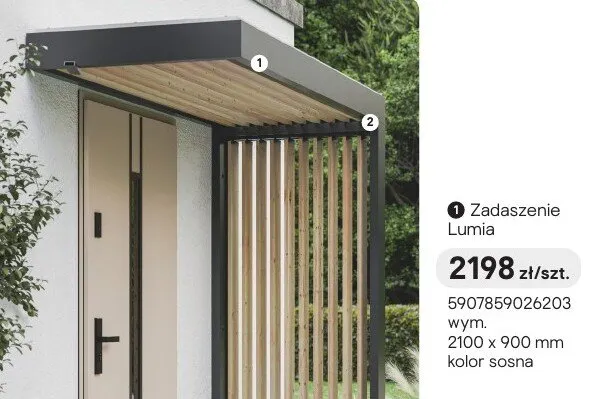 Zadaszenie Lumia sosna promocja w Castorama