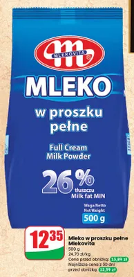 Mleko w proszku pełne promocja w Dino
