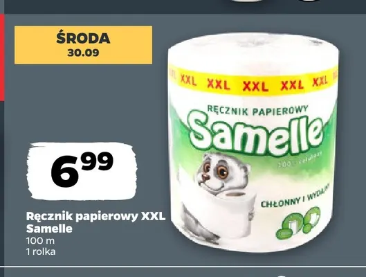 Ręcznik papierowy XXL Samelle promocja w Netto