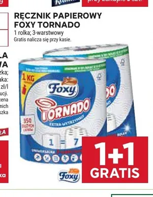 Ręcznik papierowy Foxy Tornado promocja w Stokrotka