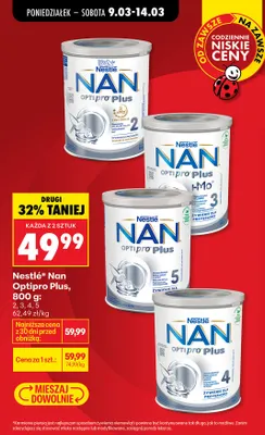 Mleko Nan Optipro Plus 5 promocja w Biedronka
