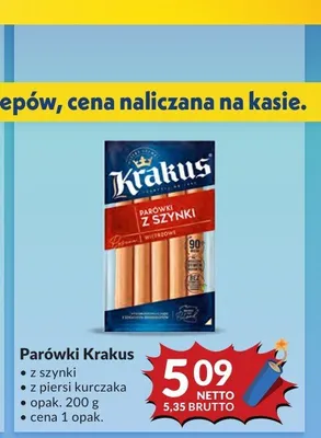 Parówki z piersi kurczaka Krakus promocja w Makro