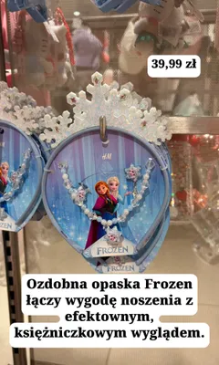 Ozdobna opaska H&M Frozen promocja w H&M