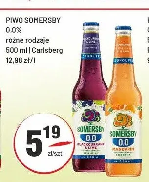 Piwo bezalkoholowe Somersby Blackcurrant & Lime promocja w Sedal