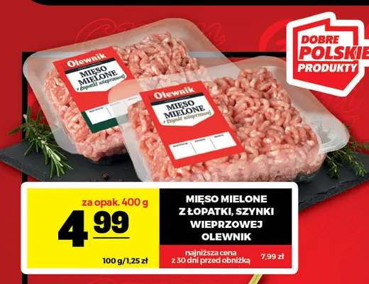 Mięso mielone z łopatki wieprzowej Olewnik promocja w Gram Market
