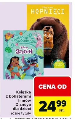 Książka z bohaterami filmów Disneya dla dzieci różne tytuły promocja w Carrefour