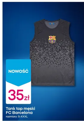 Tank top męski FC Barcelona promocja w Pepco