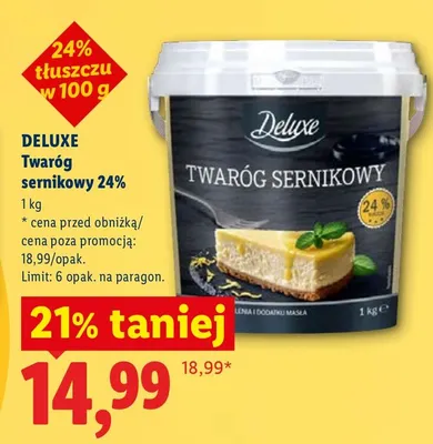 Twaróg sernikowy 24% promocja w Lidl